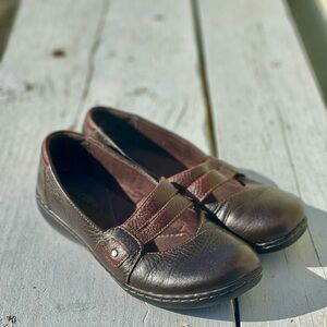 Clark’s Bendables Brown Mary Jane’s Leather Shoes
